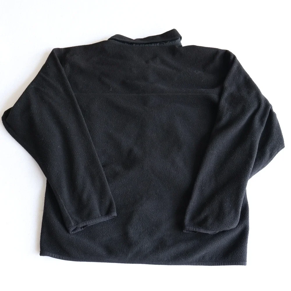 The North Face Mens Black Fleece Full-Zip Jacket Size Large Pockets